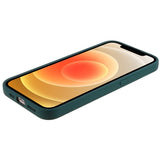 EIDERWOOD iPhone 12 Mini Fleksibelt Plast Bagside Cover - Mørkegrøn