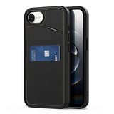 iPhone 17e / 16e DUX DUCIS Bagsidecover m. Kortholder & RFID-Blocker - MagSafe Kompatibel - Sort