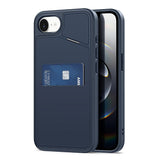 iPhone 17e / 16e DUX DUCIS Bagsidecover m. Kortholder & RFID-Blocker - MagSafe Kompatibel - Blå