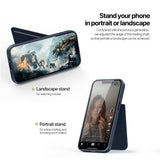 iPhone 17e / 16e DUX DUCIS Bagsidecover m. Kortholder & RFID-Blocker - MagSafe Kompatibel - Blå