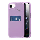 iPhone 17e / 16e DUX DUCIS Bagsidecover m. Kortholder & RFID-Blocker - MagSafe Kompatibel - Lilla