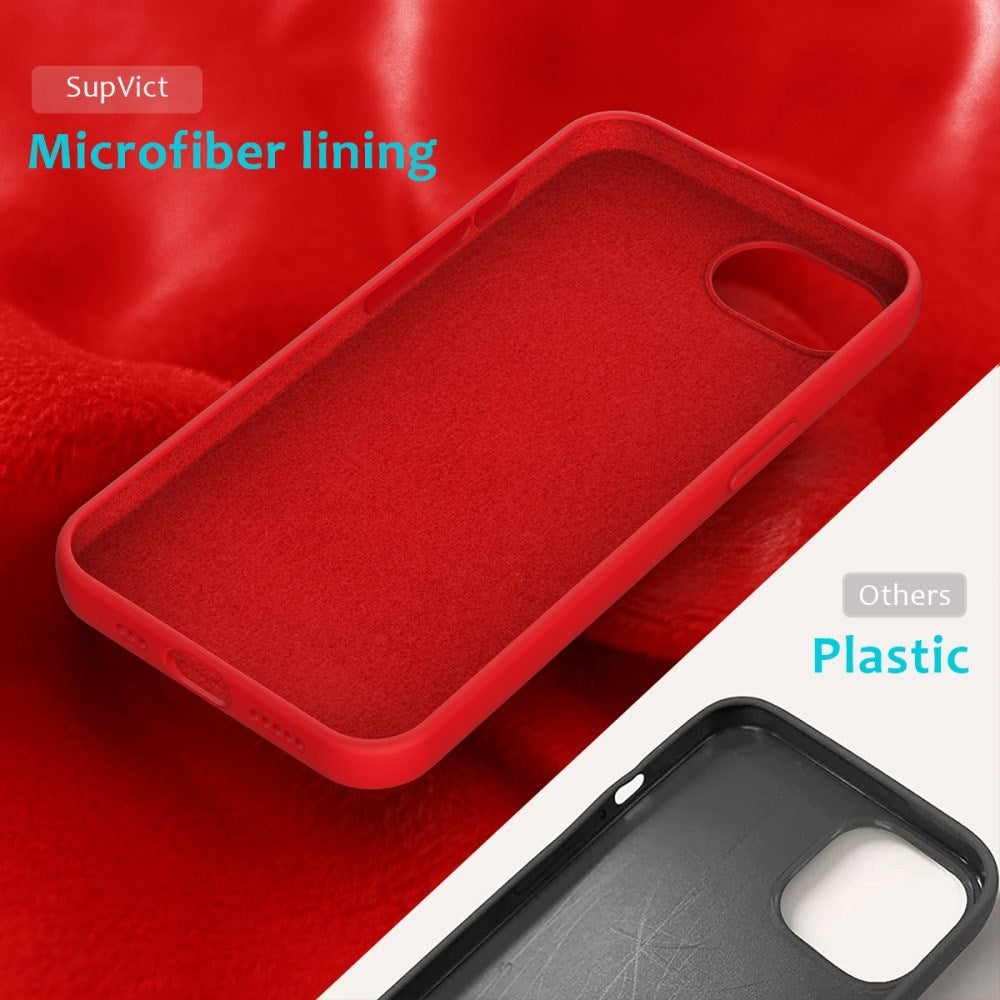 EIDERWOOD iPhone 16e Silikone Cover - Foret Inderside - Rød