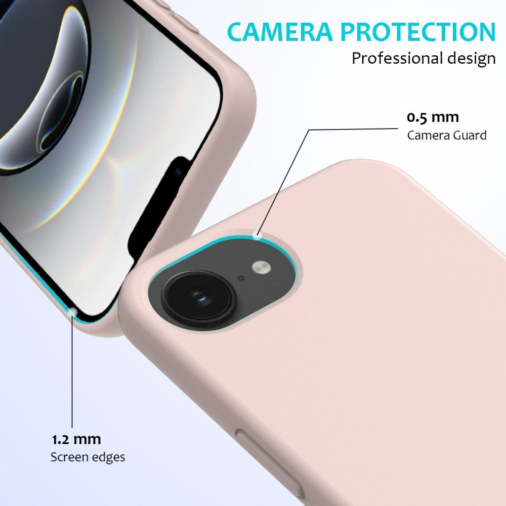 EIDERWOOD iPhone 16e Silikone Cover - Foret Inderside - Lyserød