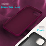 EIDERWOOD iPhone 17e / 16e Silikone Cover - Foret Inderside - Vinrød