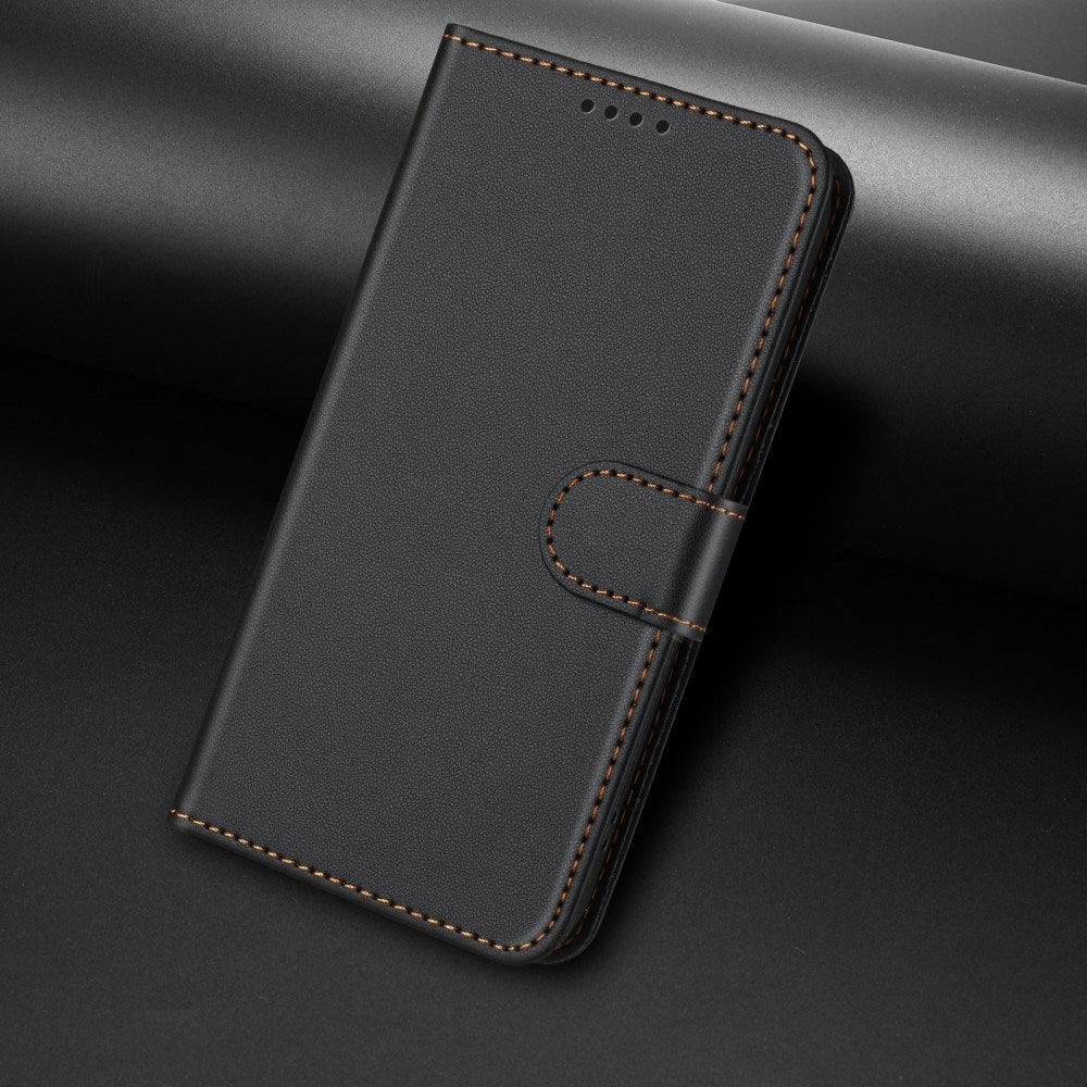 EIDERWOOD Xiaomi Redmi 14C /  Poco C75 Kunstlæder Flip Cover m. Pung & Ståfunktion - Sort