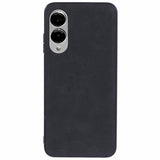 EIDERWOOD Samsung Galaxy S25 Edge Kunstlæderbelagt Plastik Bagside Cover - Sort