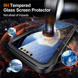 iPhone 17e / 16e Hybrid Plast Bagside Cover m. Skærmbeskyttelse - MagSafe Kompatibel - Gennemsigtig / Sort
