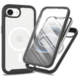 EIDERWOOD iPhone 17e / 16e 2-i-1 Bagside Cover med Indbygget Skærmbeskyttelse - Sort