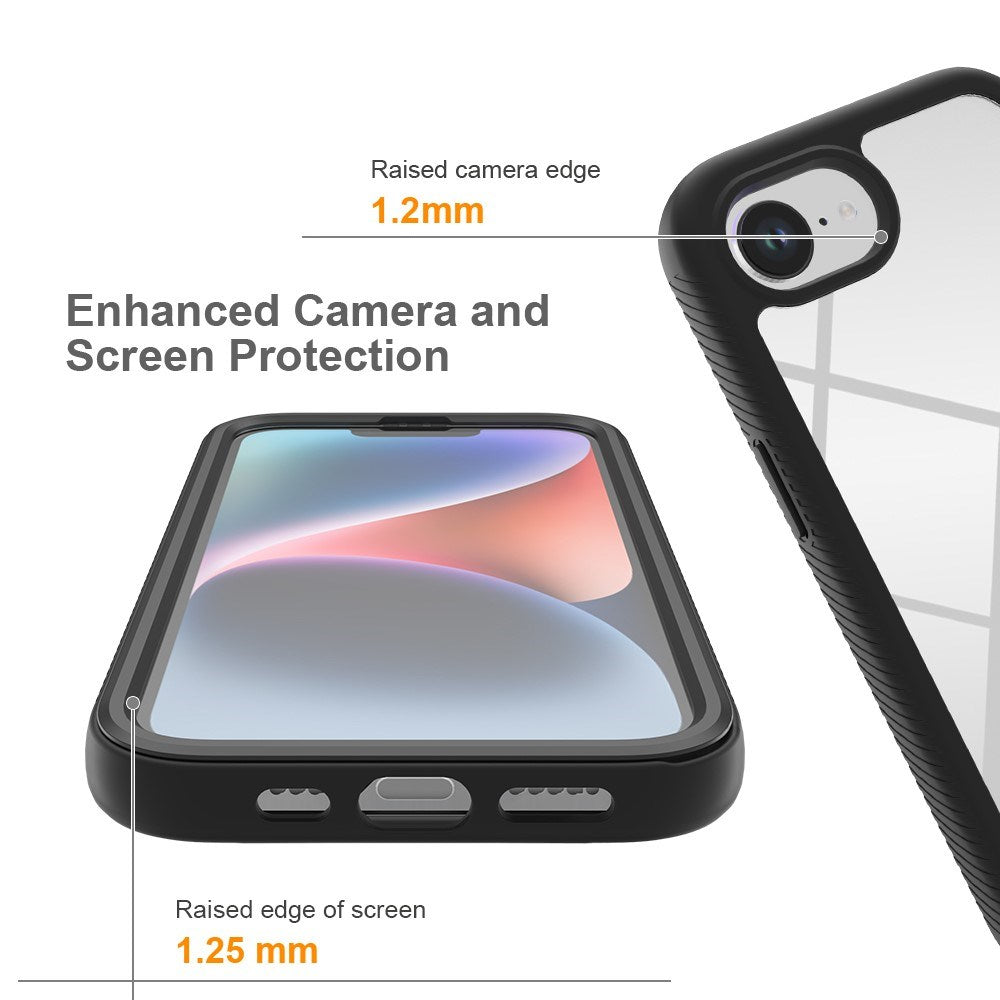 EIDERWOOD iPhone 17e / 16e 2-i-1 Bagside Cover med Indbygget Skærmbeskyttelse - Blå