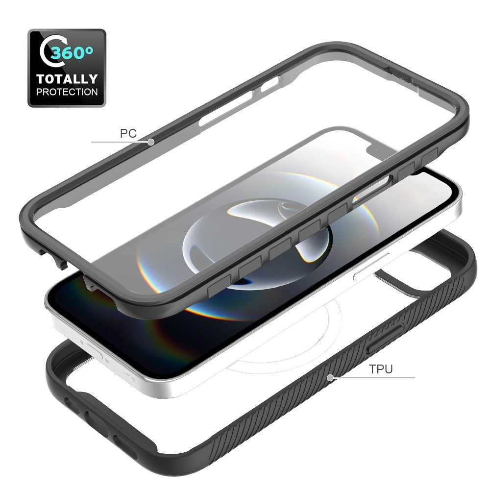 EIDERWOOD iPhone 16e 2-i-1 Bagside Cover med Indbygget Skærmbeskyttelse - Lilla