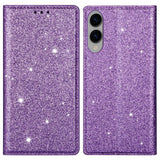 EIDERWOOD Samsung Galaxy S25 Edge Kunstlæder Flip Cover m. Pung - Glimmer - Lilla