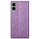 EIDERWOOD Samsung Galaxy S25 Edge Kunstlæder Flip Cover m. Pung - Glimmer - Lilla
