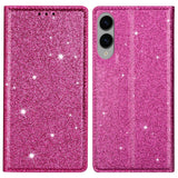 EIDERWOOD Samsung Galaxy S25 Edge Kunstlæder Flip Cover m. Pung - Glimmer - Lyserød