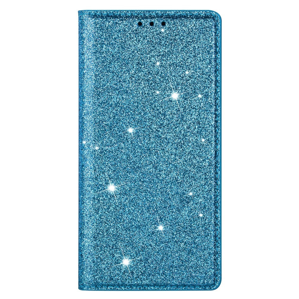 EIDERWOOD Samsung Galaxy S25 Edge Kunstlæder Flip Cover m. Pung - Glimmer - Blå