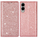 EIDERWOOD Samsung Galaxy S25 Edge Kunstlæder Flip Cover m. Pung - Glimmer - Rose Gold