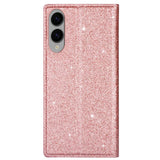 EIDERWOOD Samsung Galaxy S25 Edge Kunstlæder Flip Cover m. Pung - Glimmer - Rose Gold