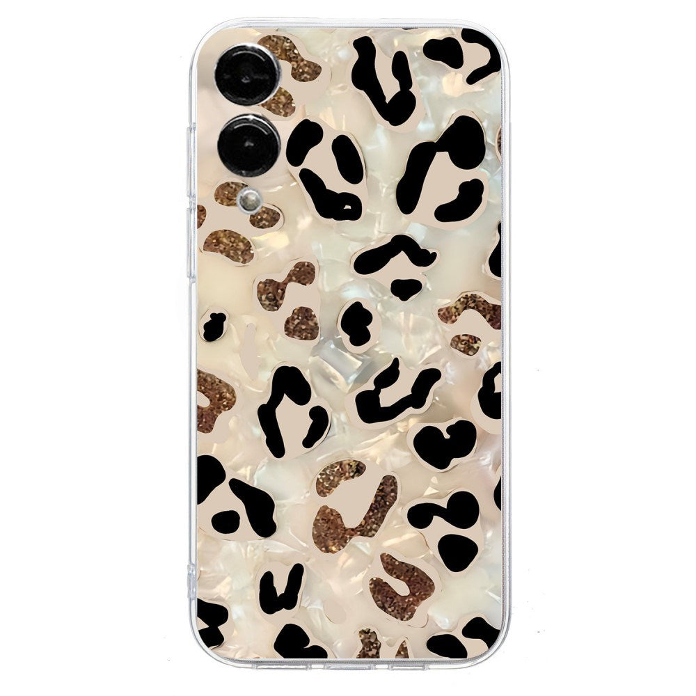 EIDERWOOD Samsung Galaxy S25 Edge Fleksibel Plastik Bagside Cover m. Motiv - Gennemsigtig / Leopard