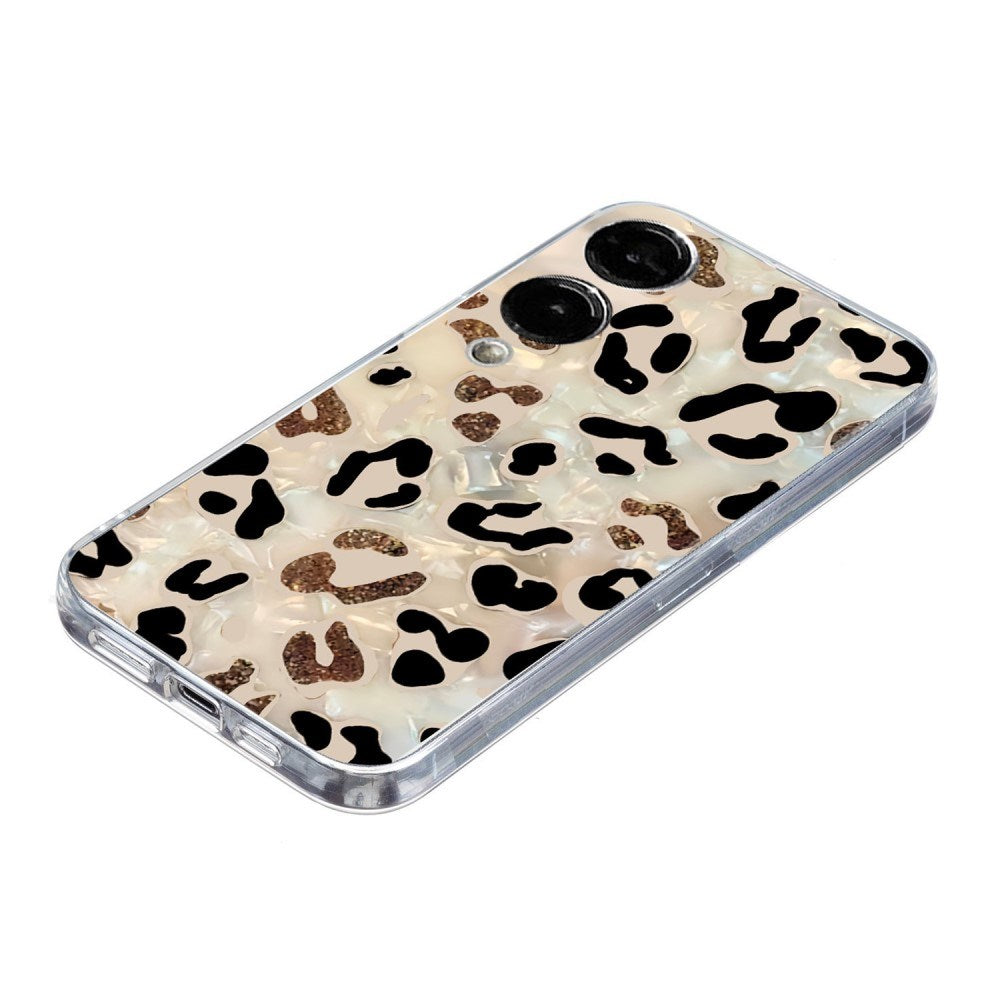 EIDERWOOD Samsung Galaxy S25 Edge Fleksibel Plastik Bagside Cover m. Motiv - Gennemsigtig / Leopard