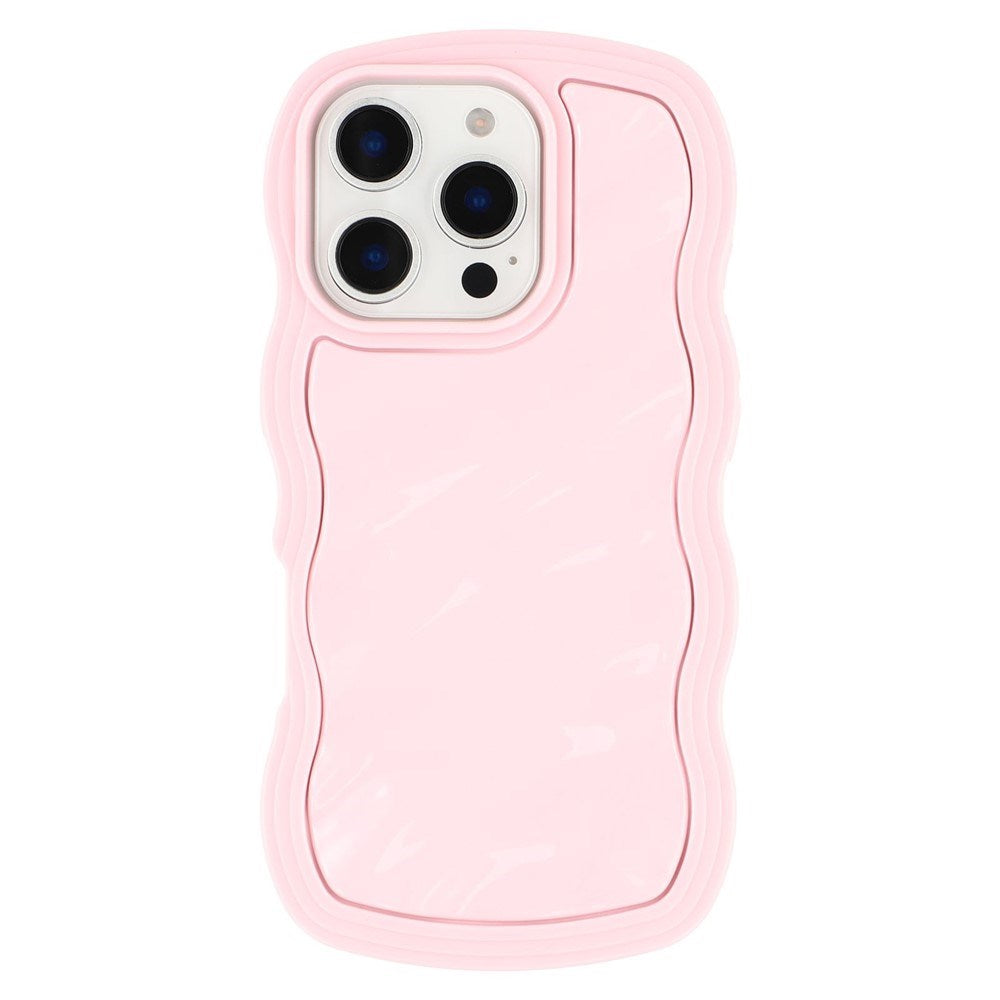 iPhone 16 Pro Max EIDERWOOD Hybrid Plast Wavy Bagside Cover - Lyserød