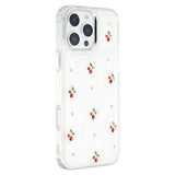 iPhone 16 Pro Max EIDERWOOD Hybrid Bagside Cover m. 3D Kirsebær - Sølv
