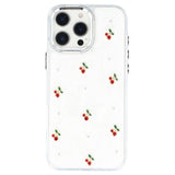 iPhone 16 Pro Max EIDERWOOD Hybrid Bagside Cover m. 3D Kirsebær - Sølv