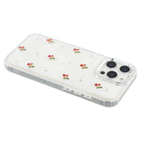 iPhone 16 Pro Max EIDERWOOD Hybrid Bagside Cover m. 3D Kirsebær - Sølv