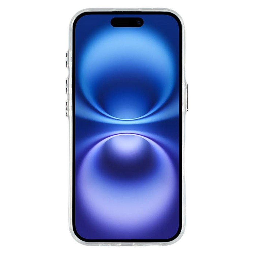 EIDERWOOD iPhone 16 Hybrid Bagside Cover m. 3D Kirsebær - Sølv