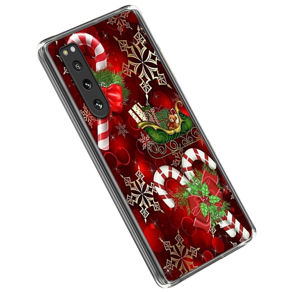 Sony Xperia 5 IV TPU Plast Julecover - Julestokke