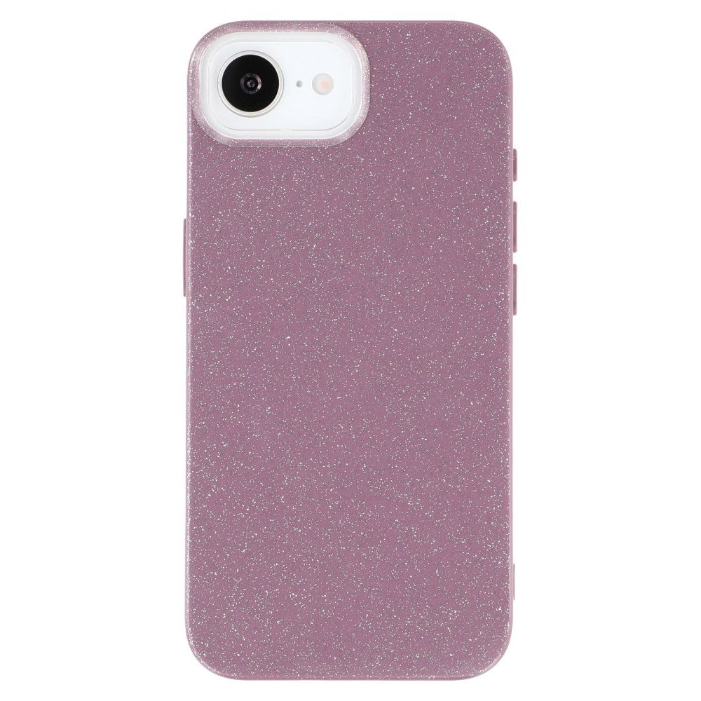 EIDERWOOD iPhone 17e / 16e Fleksibelt Plastik Bagside Cover m. Glimmer - Lyserød