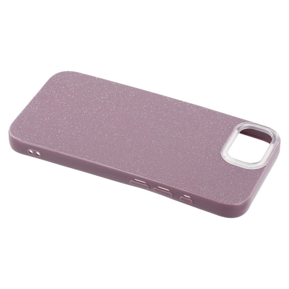 EIDERWOOD iPhone 17e / 16e Fleksibelt Plastik Bagside Cover m. Glimmer - Lyserød