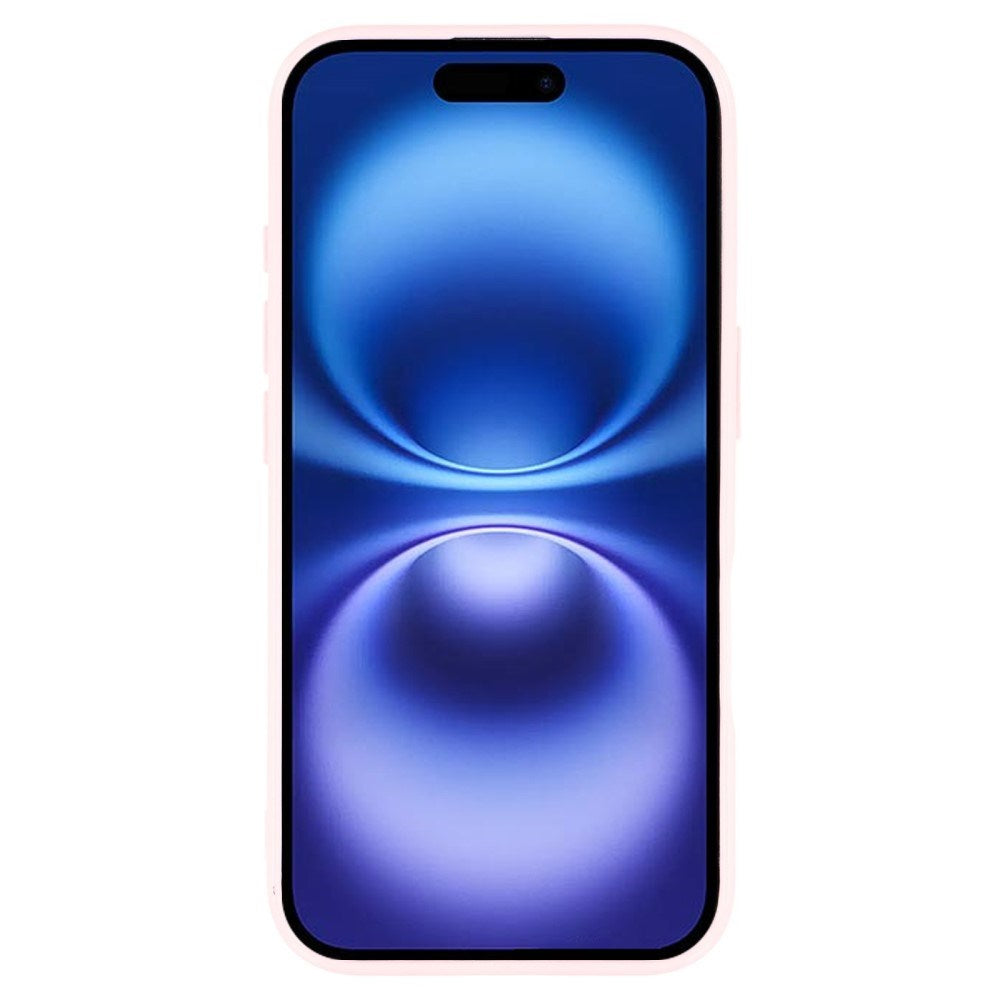 EIDERWOOD IPhone 16 Fleksibelt Plastik Bagside Cover m. Glimmer - Lyserød