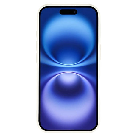 EIDERWOOD IPhone 16 Fleksibelt Plastik Bagside Cover m. Glimmer - Hvid