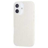 EIDERWOOD IPhone 16 Fleksibelt Plastik Bagside Cover m. Glimmer - Hvid