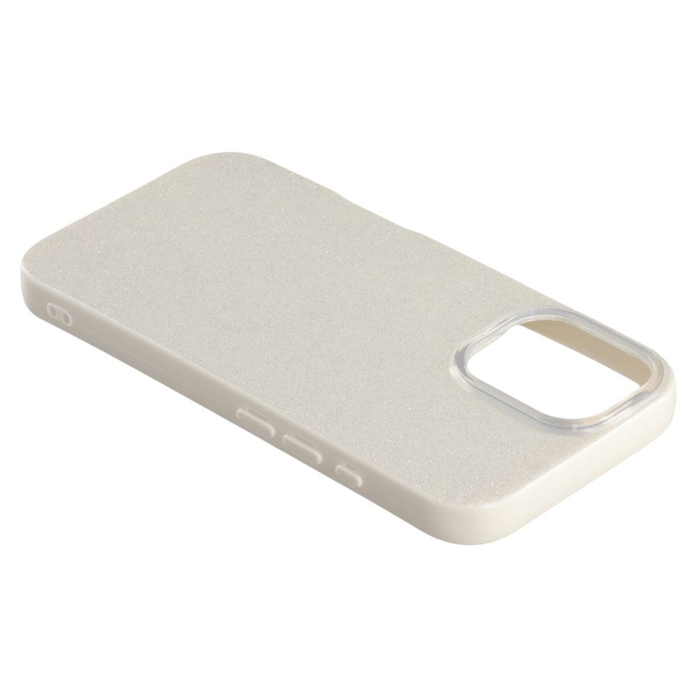 EIDERWOOD IPhone 16 Fleksibelt Plastik Bagside Cover m. Glimmer - Hvid