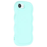 EIDERWOOD iPhone 17e / 16e Fleksibelt Plastik Wavy Mobil Cover - Blå
