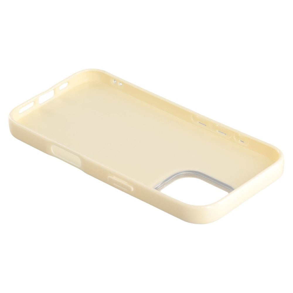 EIDERWOOD IPhone 16 Pro Fleksibelt Plastik Bagside Cover m. Glimmer - Gul