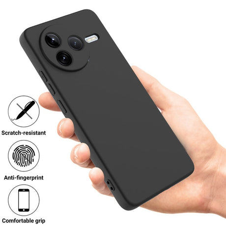 Xiaomi Poco F7 Pro EIDERWOOD Silikone Bagside Cover m. Strop - Sort