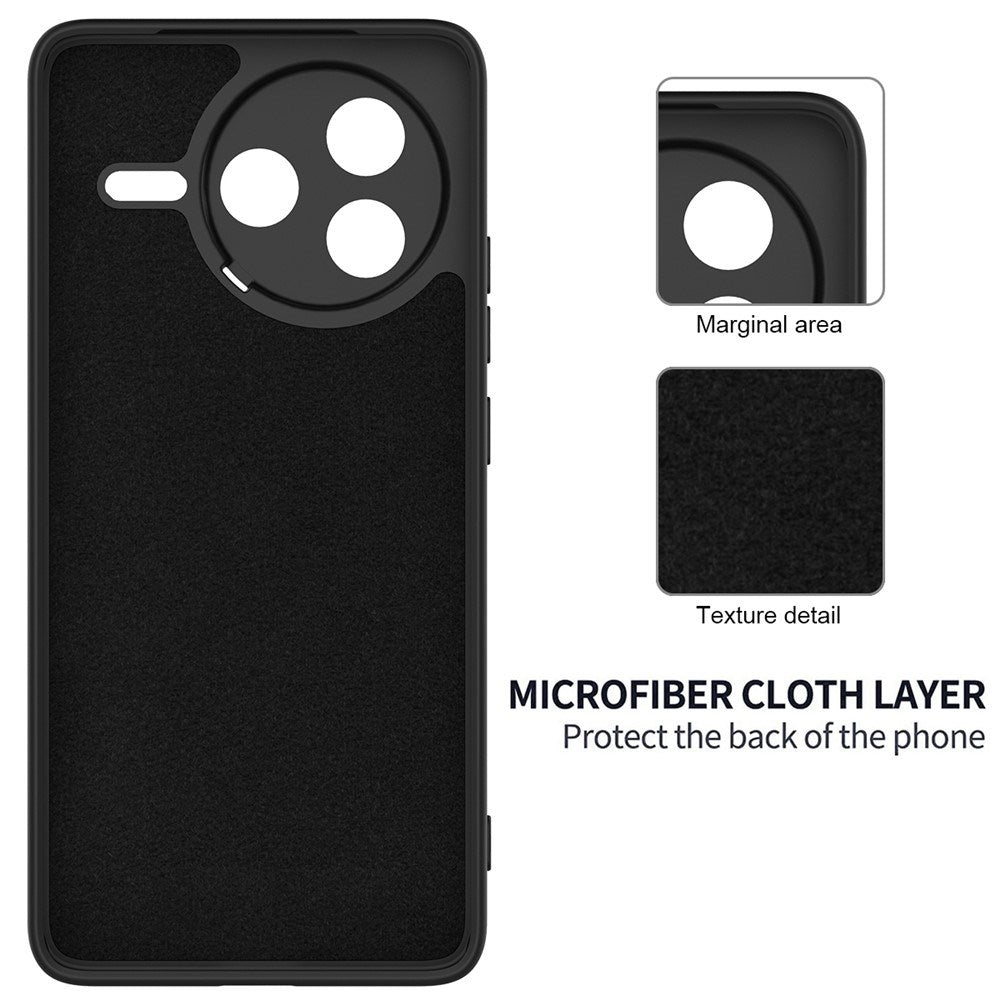Xiaomi Poco F7 Pro EIDERWOOD Silikone Bagside Cover m. Strop - Sort