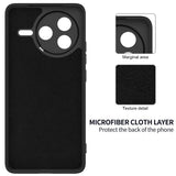Xiaomi Poco F7 Pro EIDERWOOD Silikone Bagside Cover m. Strop - Sort