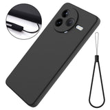Xiaomi Poco F7 Pro EIDERWOOD Silikone Bagside Cover m. Strop - Sort