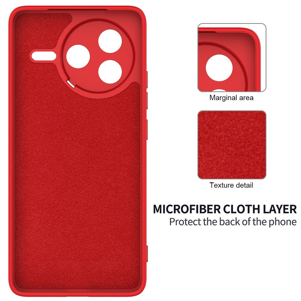 Xiaomi Poco F7 Pro EIDERWOOD Silikone Bagside Cover m. Strop - Rød