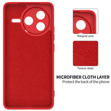 Xiaomi Poco F7 Pro EIDERWOOD Silikone Bagside Cover m. Strop - Rød