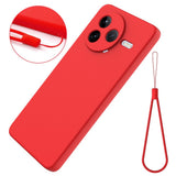 Xiaomi Poco F7 Pro EIDERWOOD Silikone Bagside Cover m. Strop - Rød