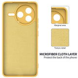Xiaomi Poco F7 Pro EIDERWOOD Silikone Bagside Cover m. Strop - Gul