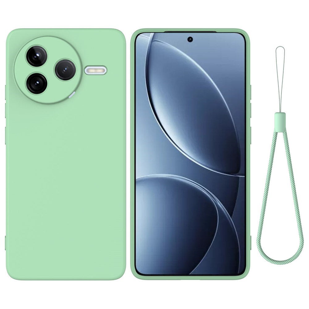 Xiaomi Poco F7 Pro EIDERWOOD Silikone Bagside Cover m. Strop - Grøn