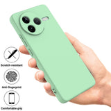 Xiaomi Poco F7 Pro EIDERWOOD Silikone Bagside Cover m. Strop - Grøn