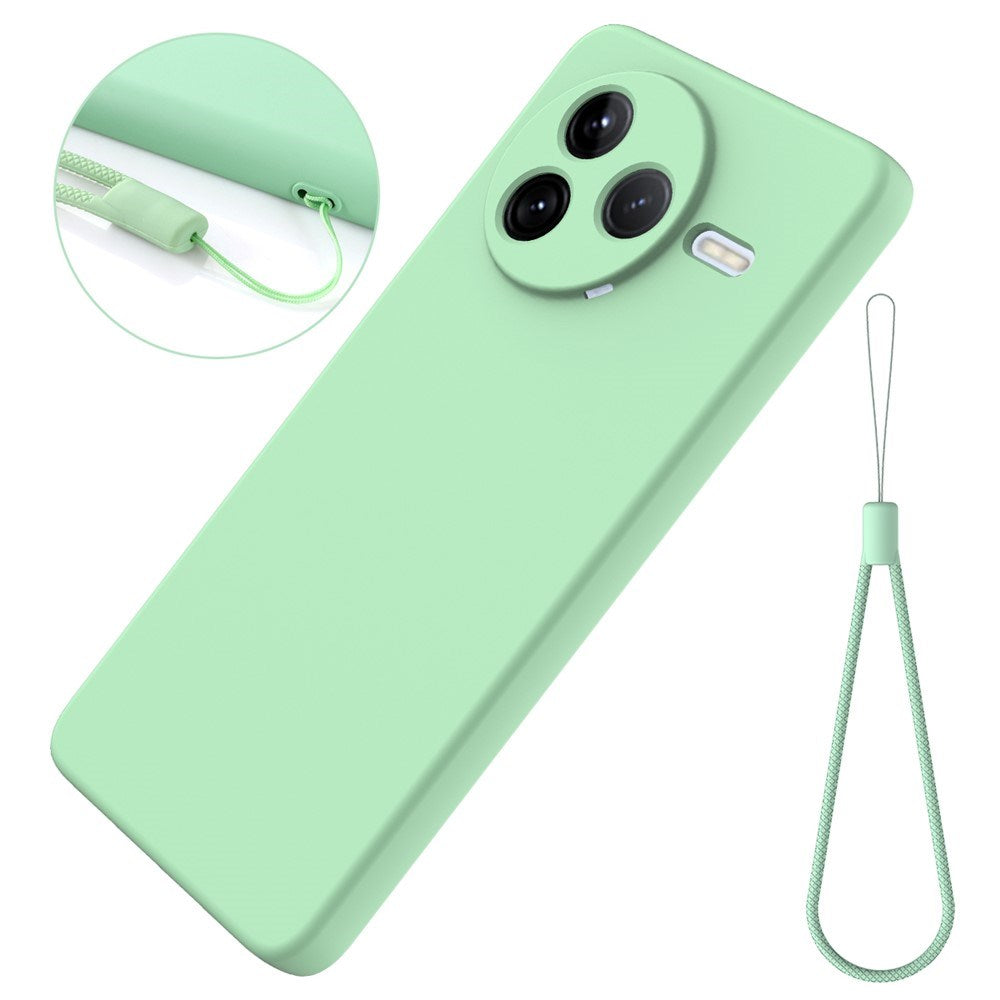 Xiaomi Poco F7 Pro EIDERWOOD Silikone Bagside Cover m. Strop - Grøn