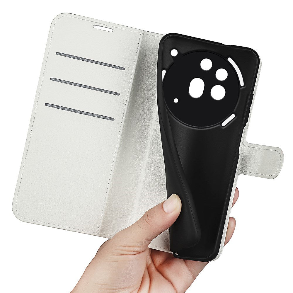 Nothing Phone (3a) Pro - EIDERWOOD Kunstlæder Flip Cover m. Kortholder & Ståfunktion - Hvid