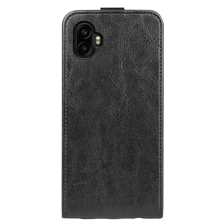 EIDERWOOD Samsung Galaxy Xcover 7 Pro Vertikalt Kunstlæder Flip Cover m. Kortholder - Sort