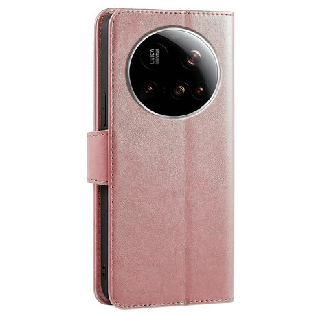 EIDERWOOD Xiaomi 15 Ultra - Imiteret Læder Flip Cover - Rose Gold